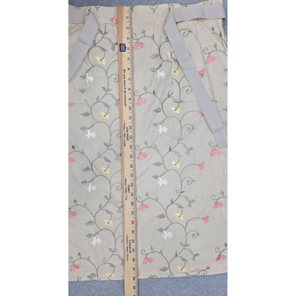 ORVIS Women 100%Cotton A-line Floral Embroidered Button Skirt Cottagecore 18 - Picture 8 of 8